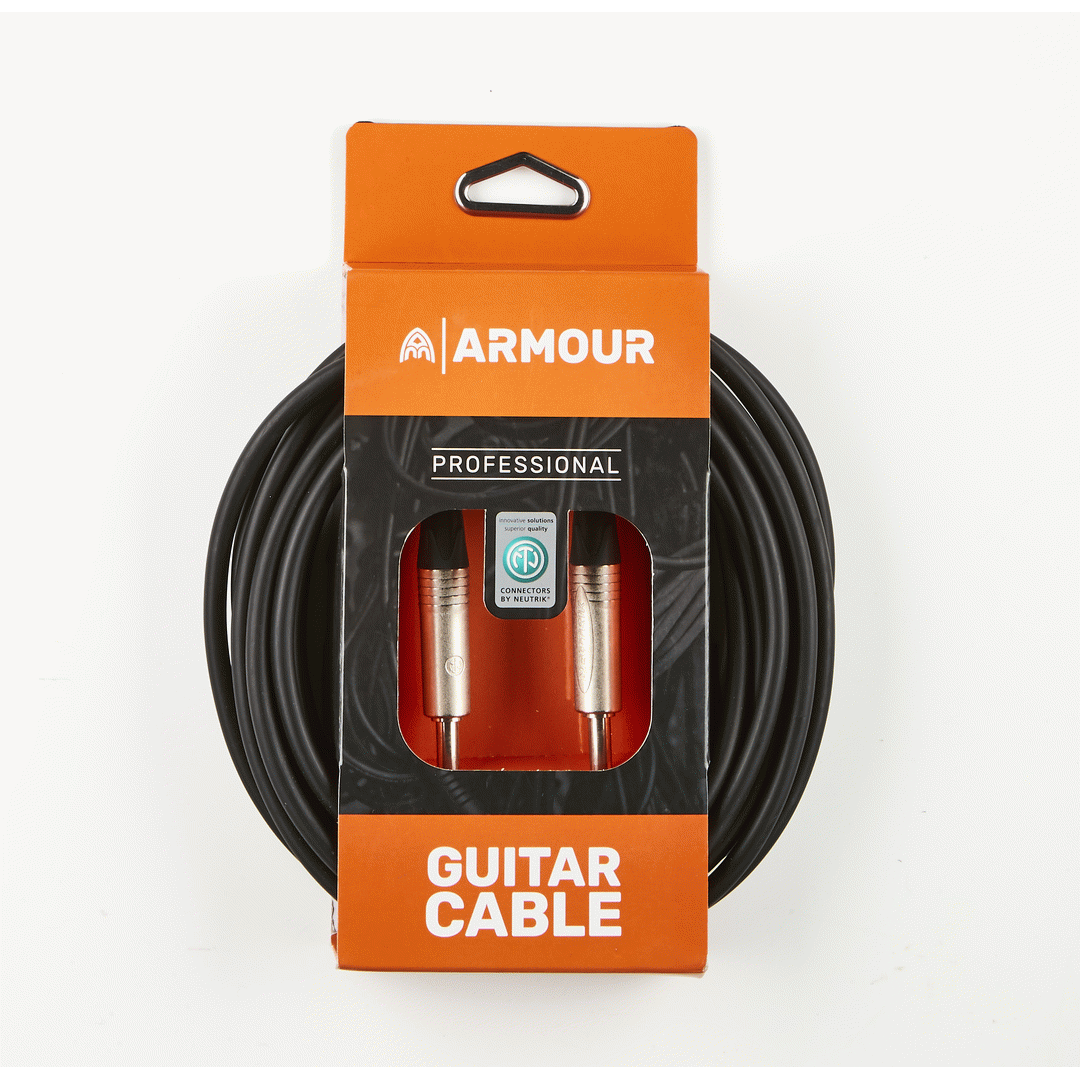 Armour NGP20 Guitar Cable - Neutrik Connector Jacks - 20 Foot