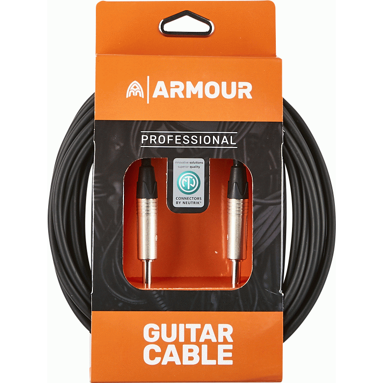 Armour NGP30 Guitar Cable - Neutrik Connector Jacks - 30 Foot