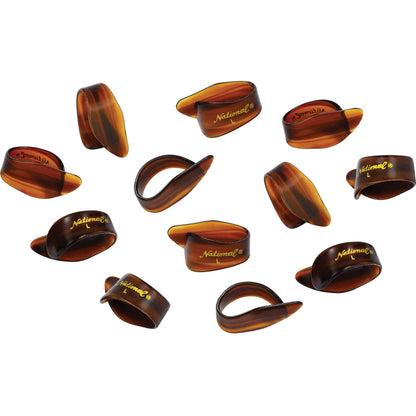 D'Addario National Celluloid Thumb Picks, Large Tortoiseshell - 12 Pack