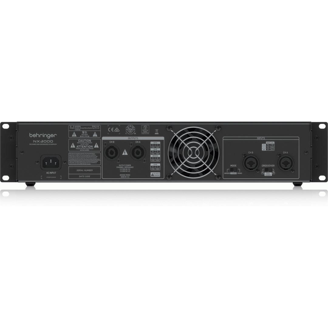 Behringer NX3000 Power Amplifier with Smartsense   