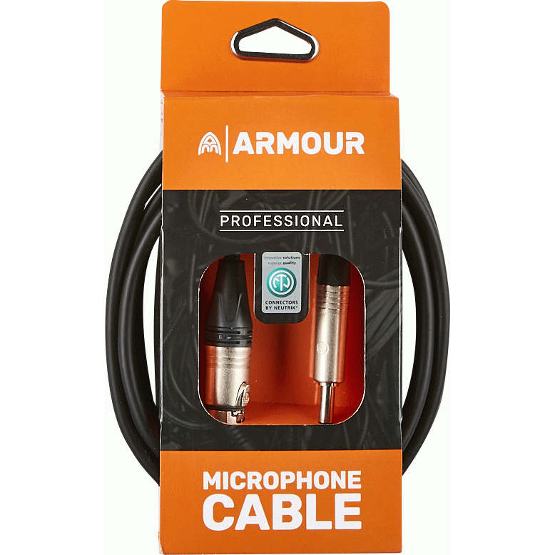 Armour NXLP10 Microphone Cable 10 Foot withNeutrik Connector XLR to Jack