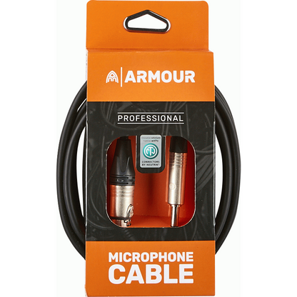 Armour NXLP10 Microphone Cable 10 Foot withNeutrik Connector XLR to Jack