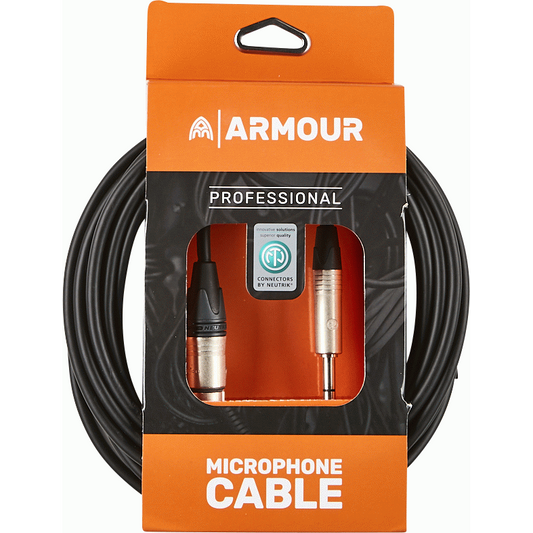 Armour NXLP20 Microphone Cable 20 Foot withNeutrik Connector XLR to Jack