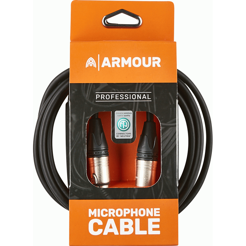 Armour NXXP10 Microphone Cable 10 Foot with Neutrik Connector XLR to XLR