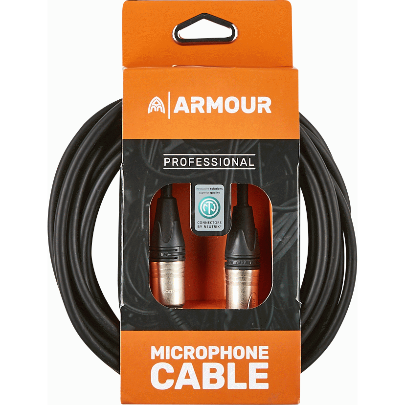 Armour NXXP20 Microphone Cable 20 Foot with Neutrik Connector XLR to XLR