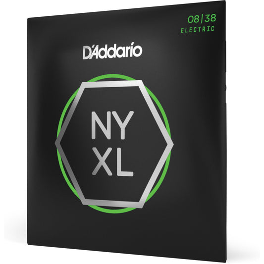 D'Addario NYXL0838 Nickel Wound Electric Guitar Strings, Extra Super Light, 8-38