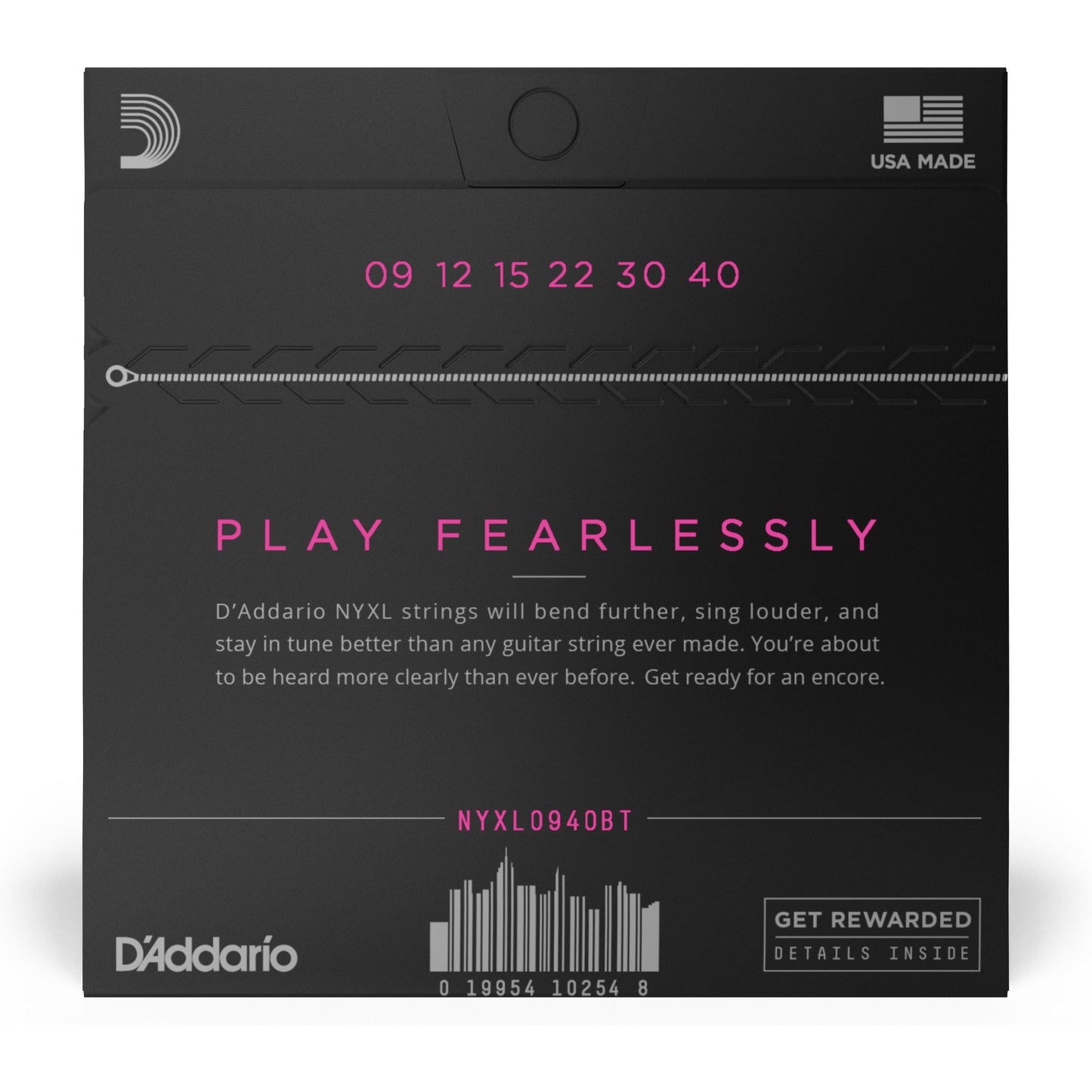 D'Addario NYXL0940BT Nickel Wound Electric Guitar Strings, Balanced Tension Super Light, 09-40