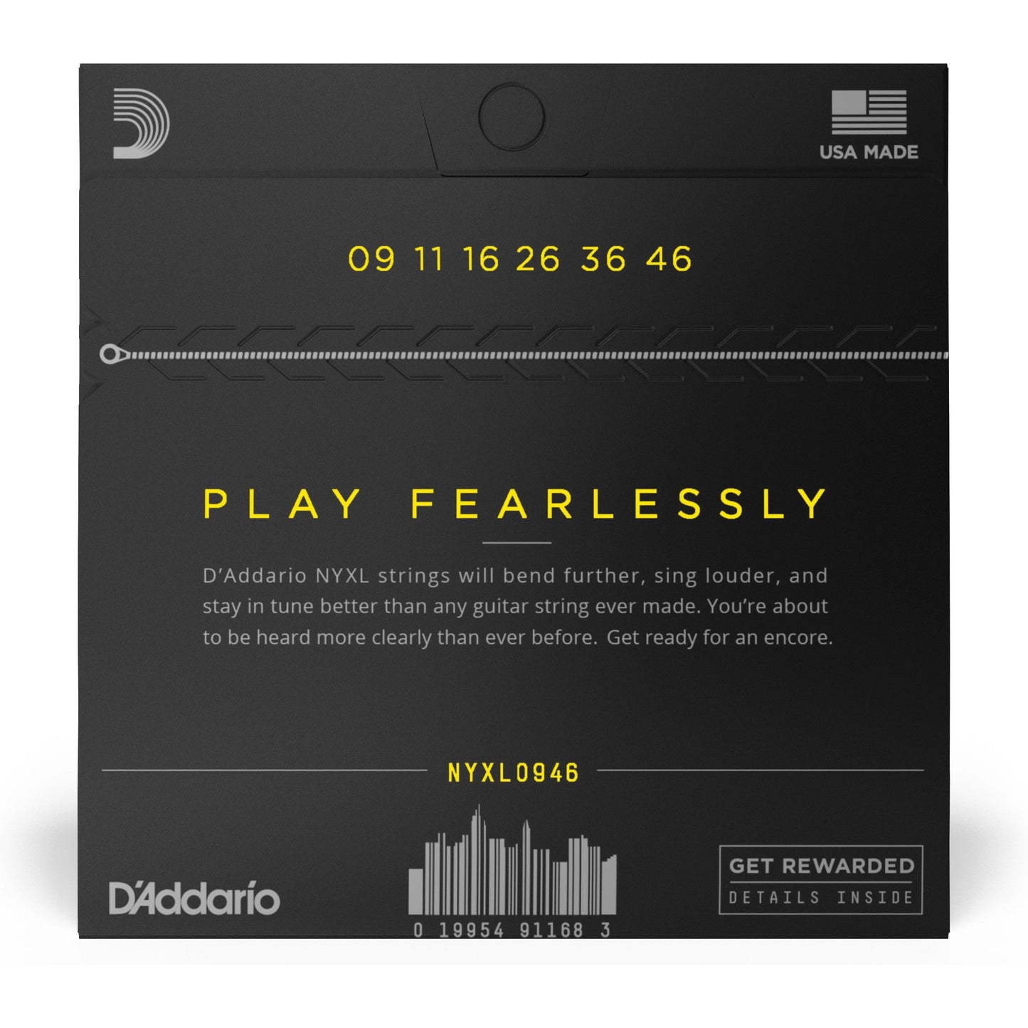 D'Addario NYXL0946 Nickel Wound Electric Guitar Strings, Super Light Top / Regular Bottom, 9-46