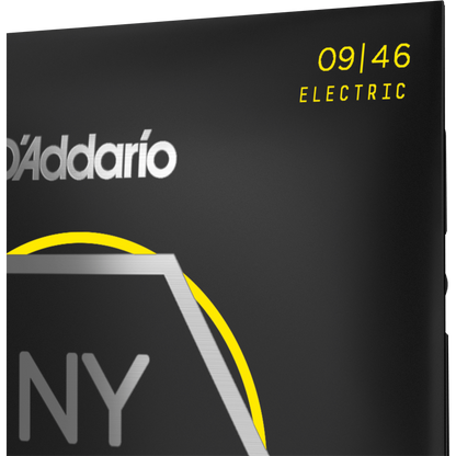 D'Addario NYXL Nickel Wound Electric Guitar Strings – Super Light Top/Regular Bottom – 9-46