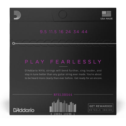 D'Addario NYXL09544 Nickel Wound Electric Guitar Strings, Super Light Plus, 9.5-44