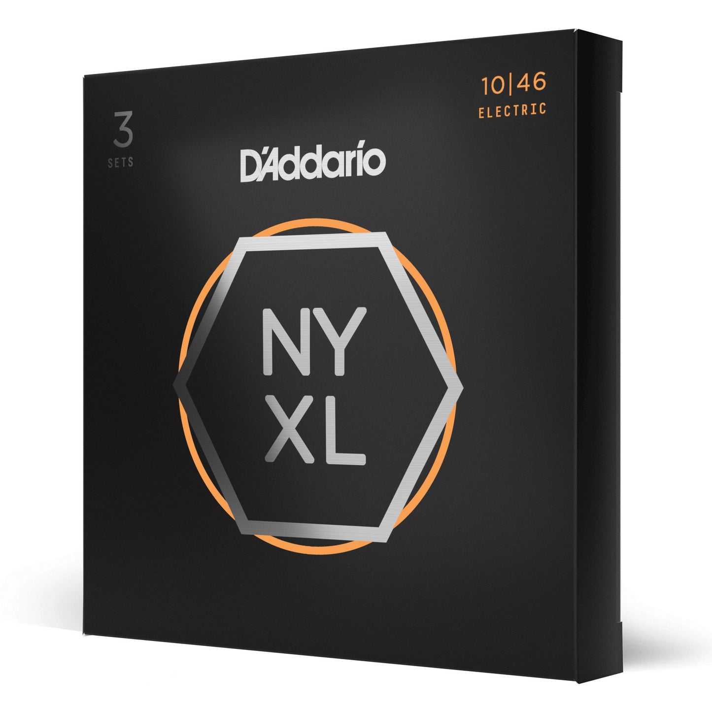 D'Addario NYXL1046-3P Nickel Wound Electric Guitar Strings, Regular Light, 10-46, 3 Sets