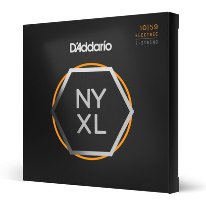 D'Addario NYXL1059 Nickel Wound 7-String Electric Guitar Strings, Regular Light, 10-59