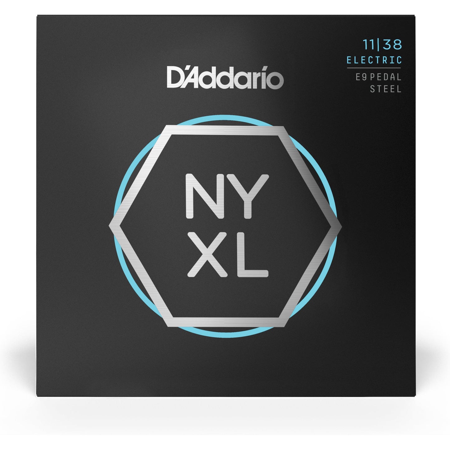 D'Addario NYXL1138PS Nickel Wound E9 Pedal Steel Guitar Strings, Regular Light, 11-38