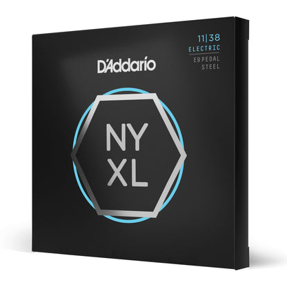 D'Addario NYXL1138PS Nickel Wound E9 Pedal Steel Guitar Strings, Regular Light, 11-38