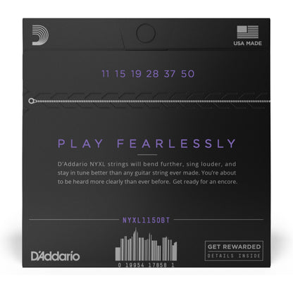 D'Addario NYXL1150BT Nickel Wound Electric Guitar Strings, Balanced Tension Medium, 11-50