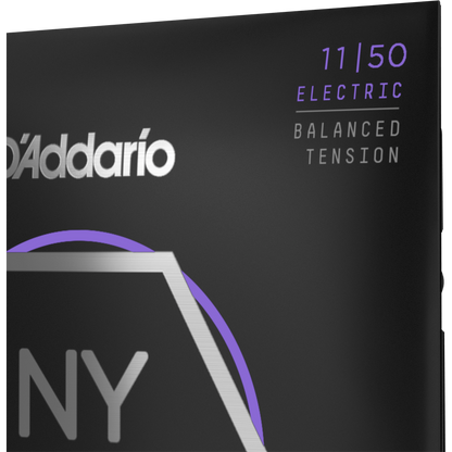 D'Addario NYXL Nickel Wound Electric Guitar Strings – Balanced Tension Medium – 11-50