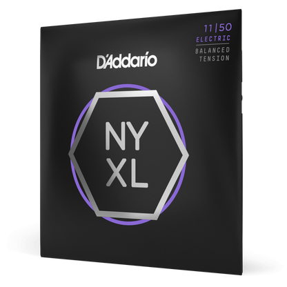 D'Addario NYXL Nickel Wound Electric Guitar Strings – Balanced Tension Medium – 11-50