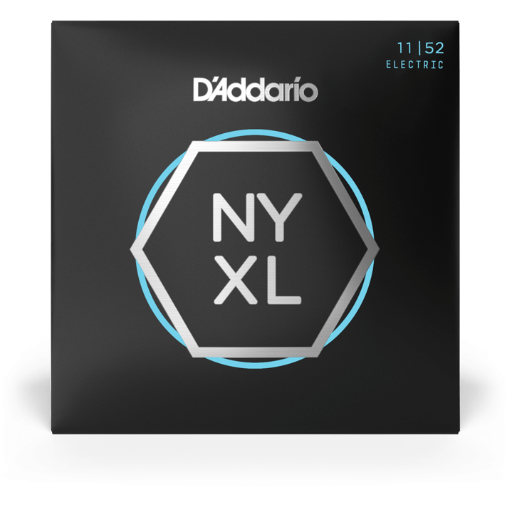 D'Addario NYXL Nickel Wound Electric Guitar Strings – Medium Top/Heavy Bottom – 11-52