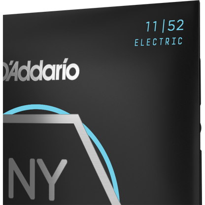 D'Addario NYXL Nickel Wound Electric Guitar Strings – Medium Top/Heavy Bottom – 11-52