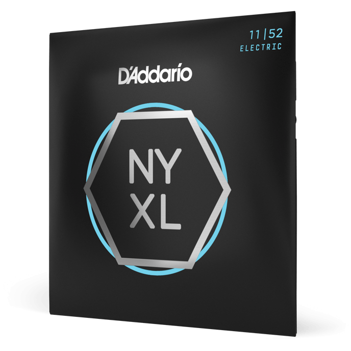 D'Addario NYXL Nickel Wound Electric Guitar Strings – Medium Top/Heavy Bottom – 11-52
