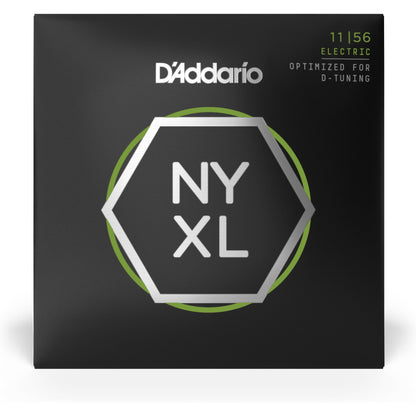 D'Addario NYXL1156 Nickel Wound Electric Guitar Strings, Medium Top / Extra-Heavy Bottom, 11-56