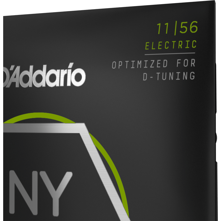 D'Addario NYXL Nickel Wound Electric Guitar Strings – Medium Top/Extra Heavy Bottom – 11-56