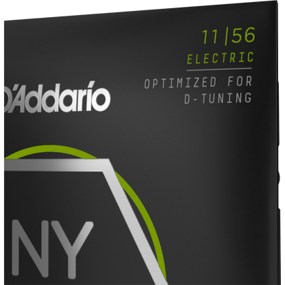 D'Addario NYXL Nickel Wound Electric Guitar Strings – Medium Top/Extra Heavy Bottom – 11-56