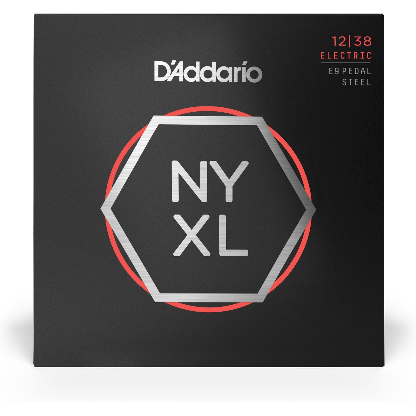 D'Addario NYXL1238PS Nickel Wound E9 Pedal Steel Guitar Strings, Custom Light, 12-38