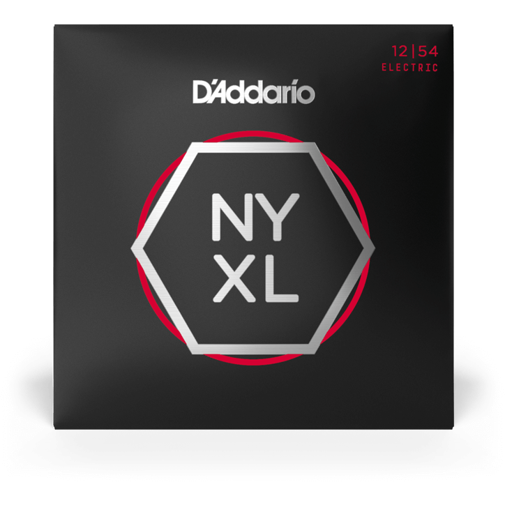 D'Addario NYXL Nickel Wound Electric Guitar Strings – Heavy – 12-54