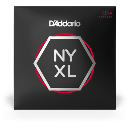 D'Addario NYXL Nickel Wound Electric Guitar Strings – Heavy – 12-54