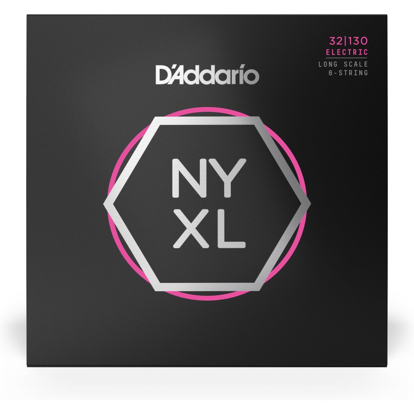 D'Addario NYXL32130 Nickel Wound Bass Guitar Strings, Regular Light 6-String, 32-130, Long Scale