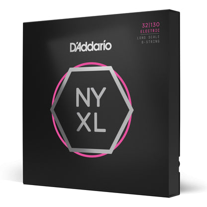 D'Addario NYXL32130 Nickel Wound Bass Guitar Strings, Regular Light 6-String, 32-130, Long Scale