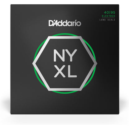 D'Addario NYXL4095 Nickel Wound Bass Guitar Strings, Super Light, 40-95, Long Scale