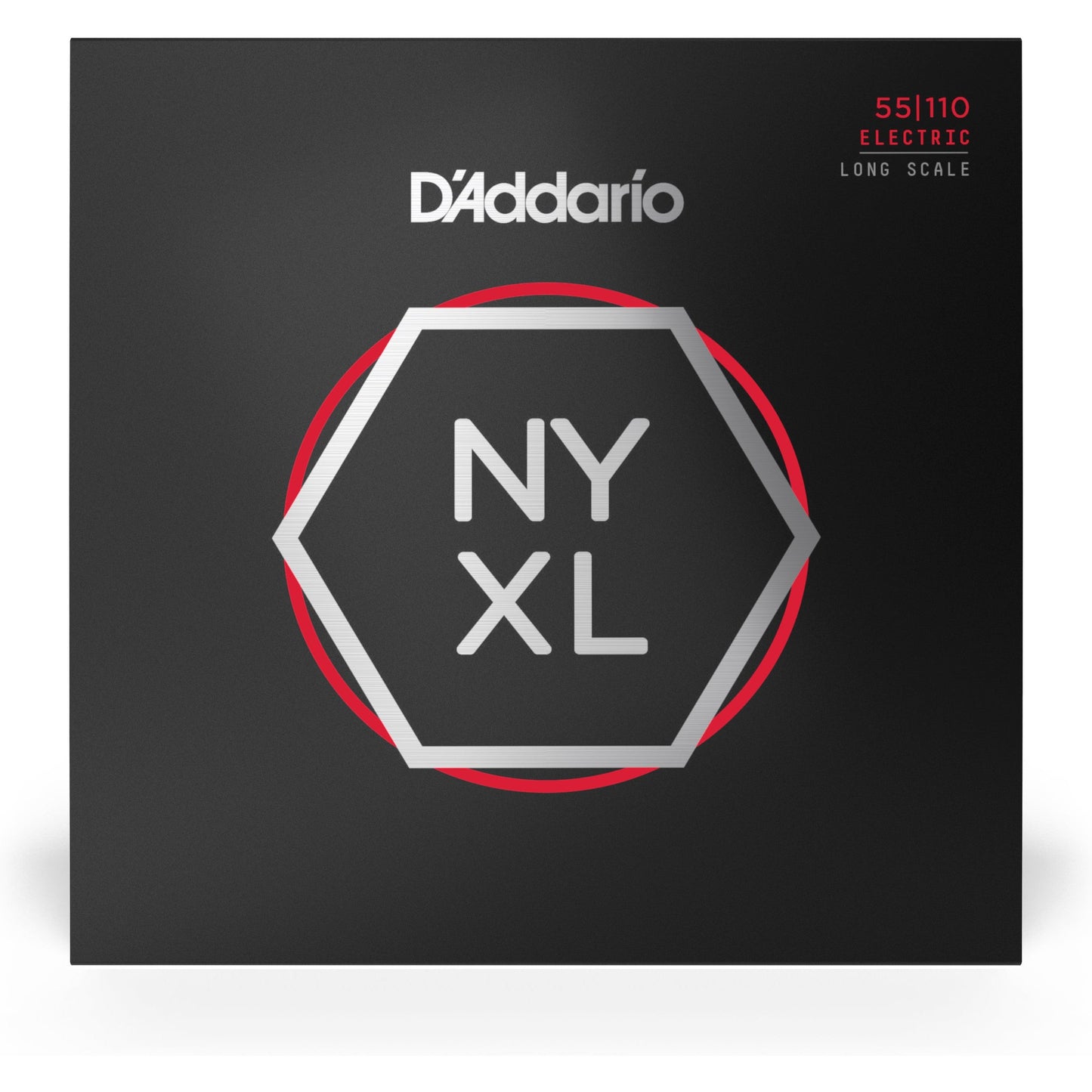 D'Addario NYXL55110 Nickel Wound Bass Guitar Strings, Heavy 55-110, Long Scale