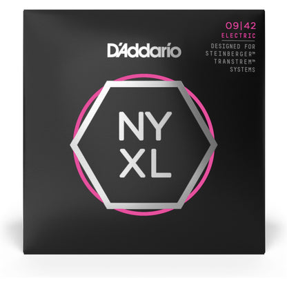 D'Addario NYXLS0942 Nickel Wound Electric Guitar Strings, Super Light, Double Ball End, 09-42