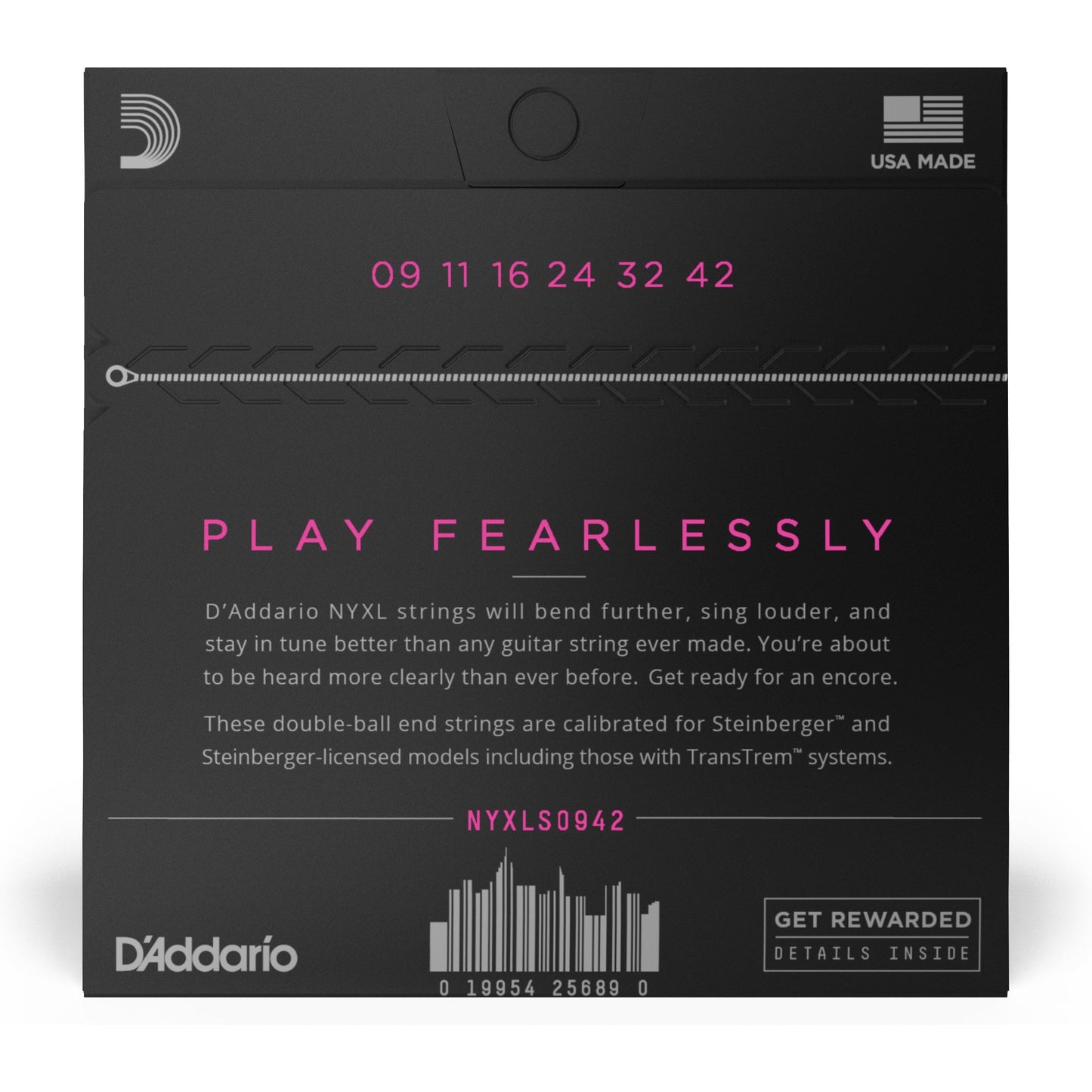 D'Addario NYXLS0942 Nickel Wound Electric Guitar Strings, Super Light, Double Ball End, 09-42