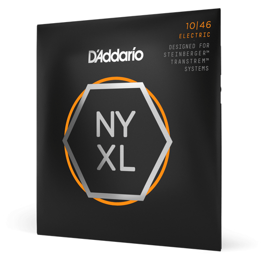 D'Addario NYXL Nickel Wound Electric Guitar Strings – Double Ball End – Regular Light – 10-46