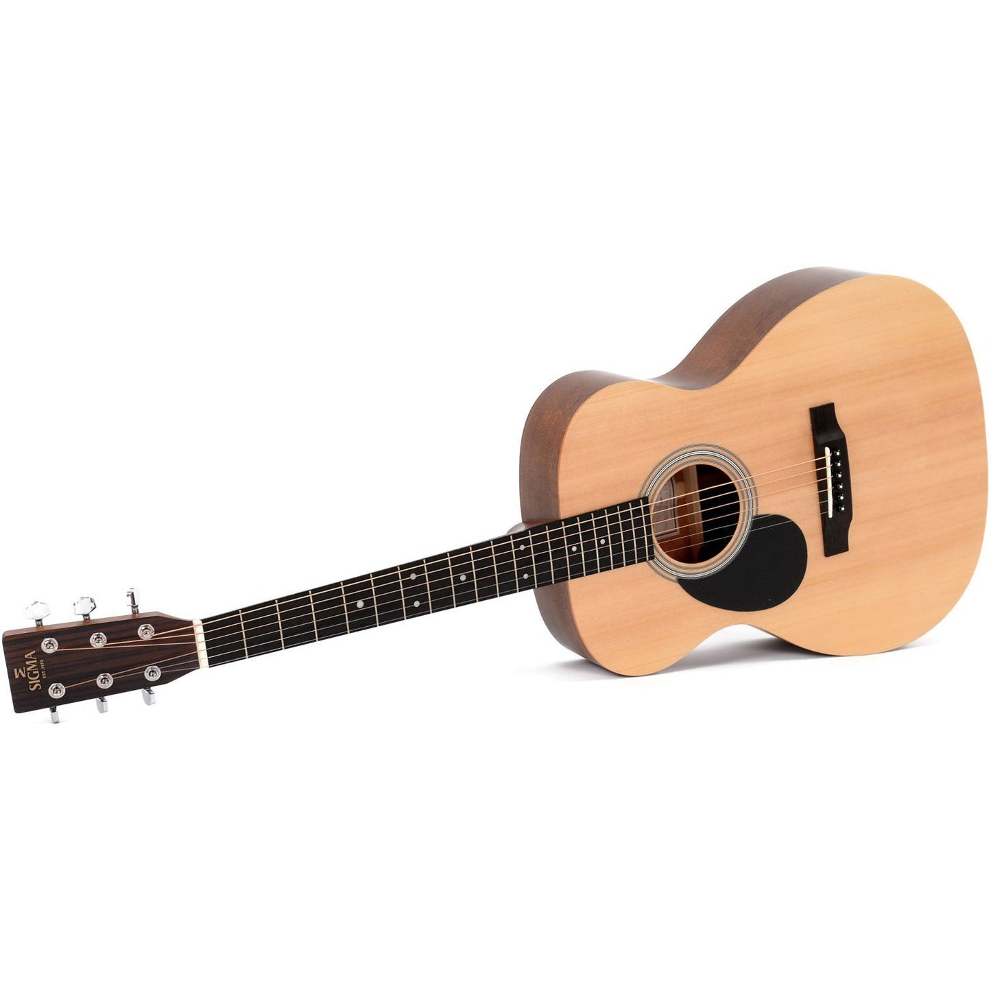 Sigma OMM-STL OM Acoustic Guitar Solid Spruce Top - Mahogany Back and Sides - Satin (Left Handed)