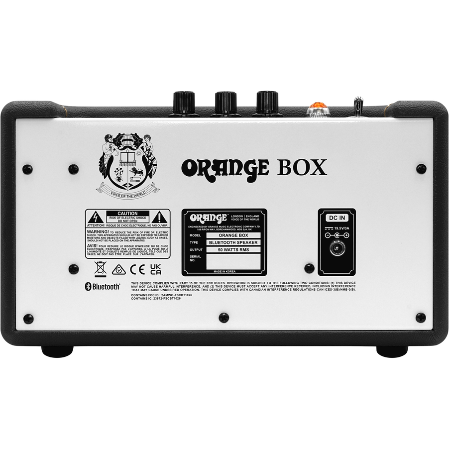 Orange Box Portable Bluetooth Speaker w/ Free Carry Case – Black