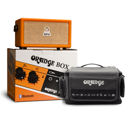 Orange Box Portable Bluetooth Speaker w/ Free Carry Case – Orange