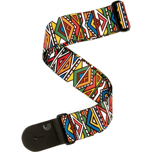 D'Addario Polyester Guitar Strap, Ndebele