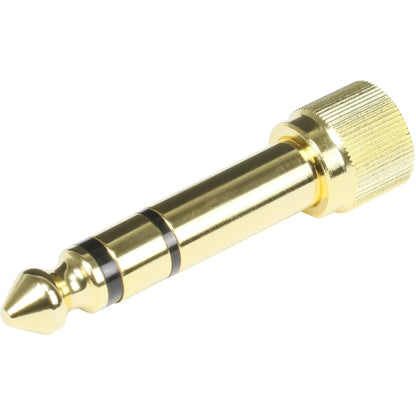 Pig Hog Solutions - 3.5mm (Female) to 1/4" (Male) Stereo Adapter (Threaded)