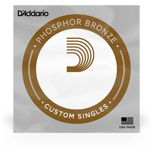 D'Addario Phosphor Bronze Acoustic Guitar Single String – 0.029
