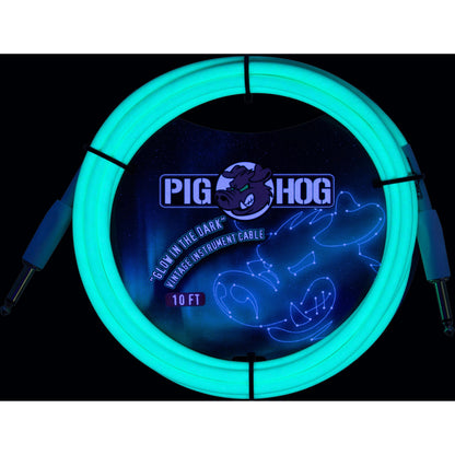 Pig Hog Glow In The Dark Instrument Cable - 10 Foot