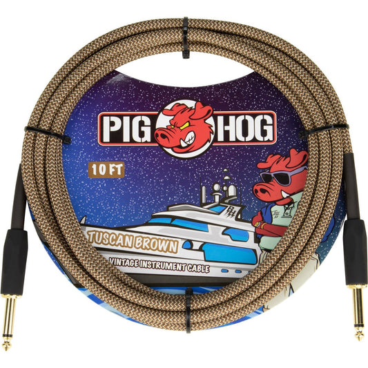 Pig Hog "Tuscan Brown" Instrument Cable, 10 Foot