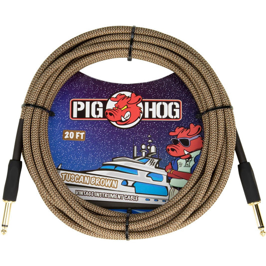 Pig Hog "Tuscan Brown" Instrument Cable - 20 Foot