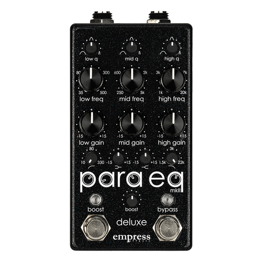 Empress Effects ParaEQ MKII Deluxe - Parametric Equalizer Pedal - Limited Edition Black