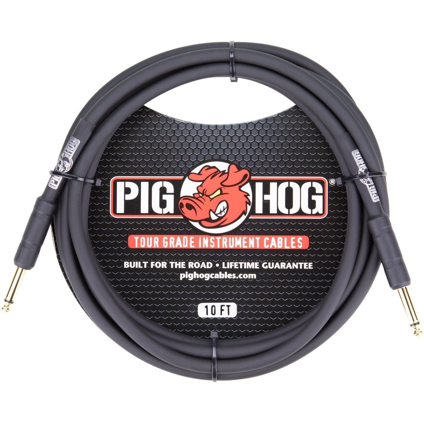 Pig Hog 10 Foot 1/4" - 1/4" 8mm Instrument Cable