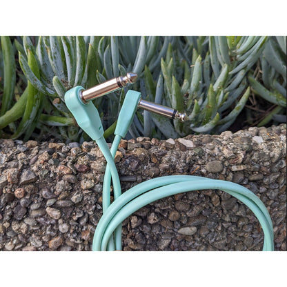 Pig Hog Lil' Pigs Low Profile 6" Patch Cables, 4 Pack - Seafoam Green