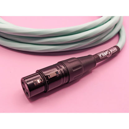 Pig Hog Hex Series Microphone Cable, 20 Foot - Seafoam Green